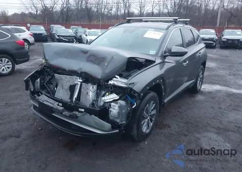 2024 Hyundai Tucson Hybrid Blue from USA, damaged, VIN KM8JBCD16RU206248